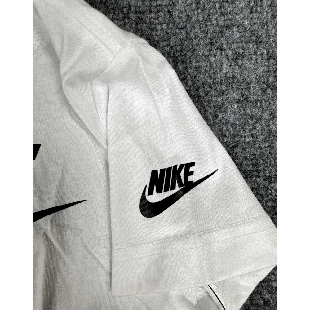 Nike Toddler 4T Futura Logo Graphic T-Shirt White 4T Kids NWT